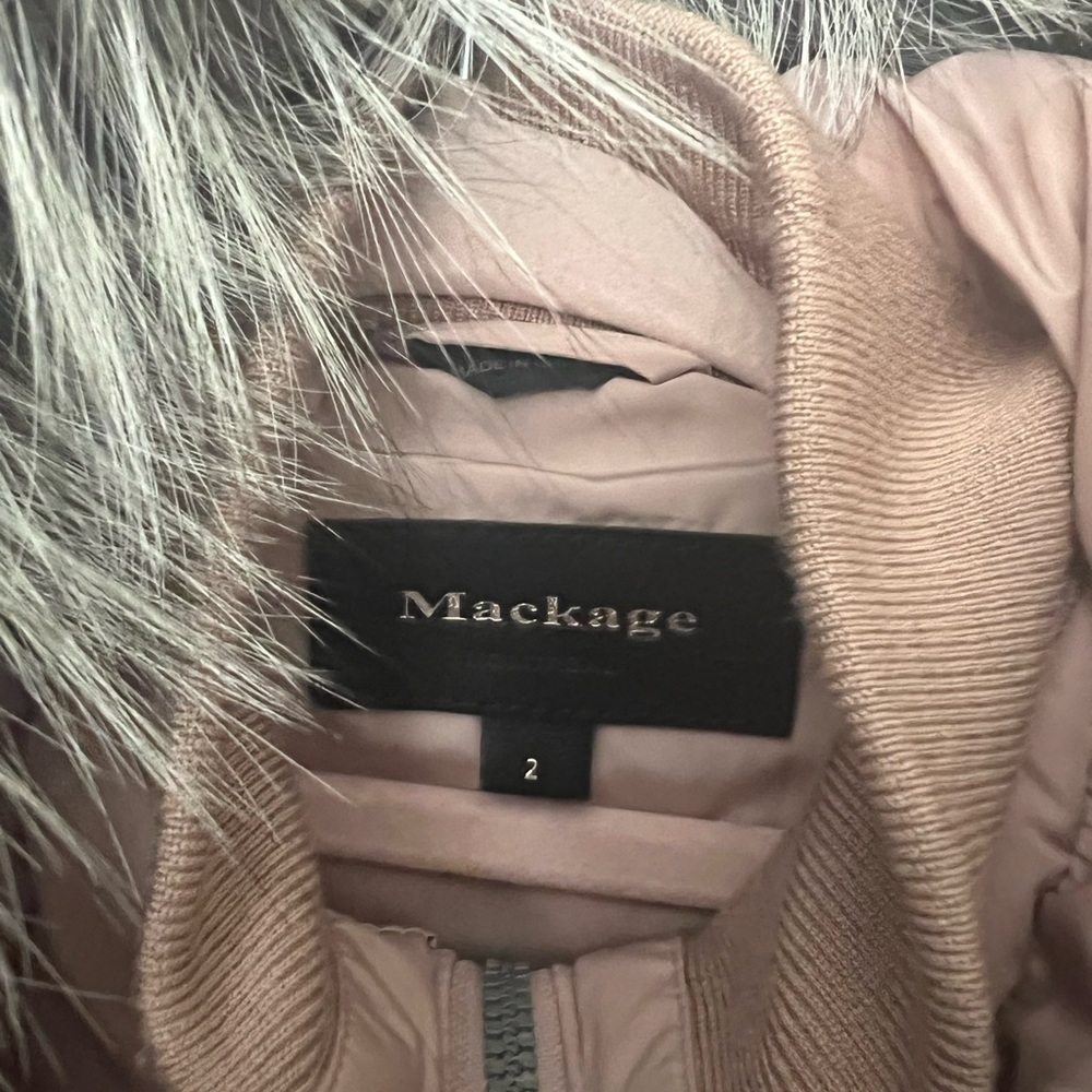 Mackage Kids Leelee down coat pink used once